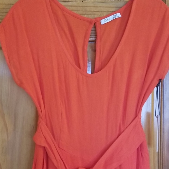 Dex Coral Crepe Jumpsuit NWT - Picture 3 of 8